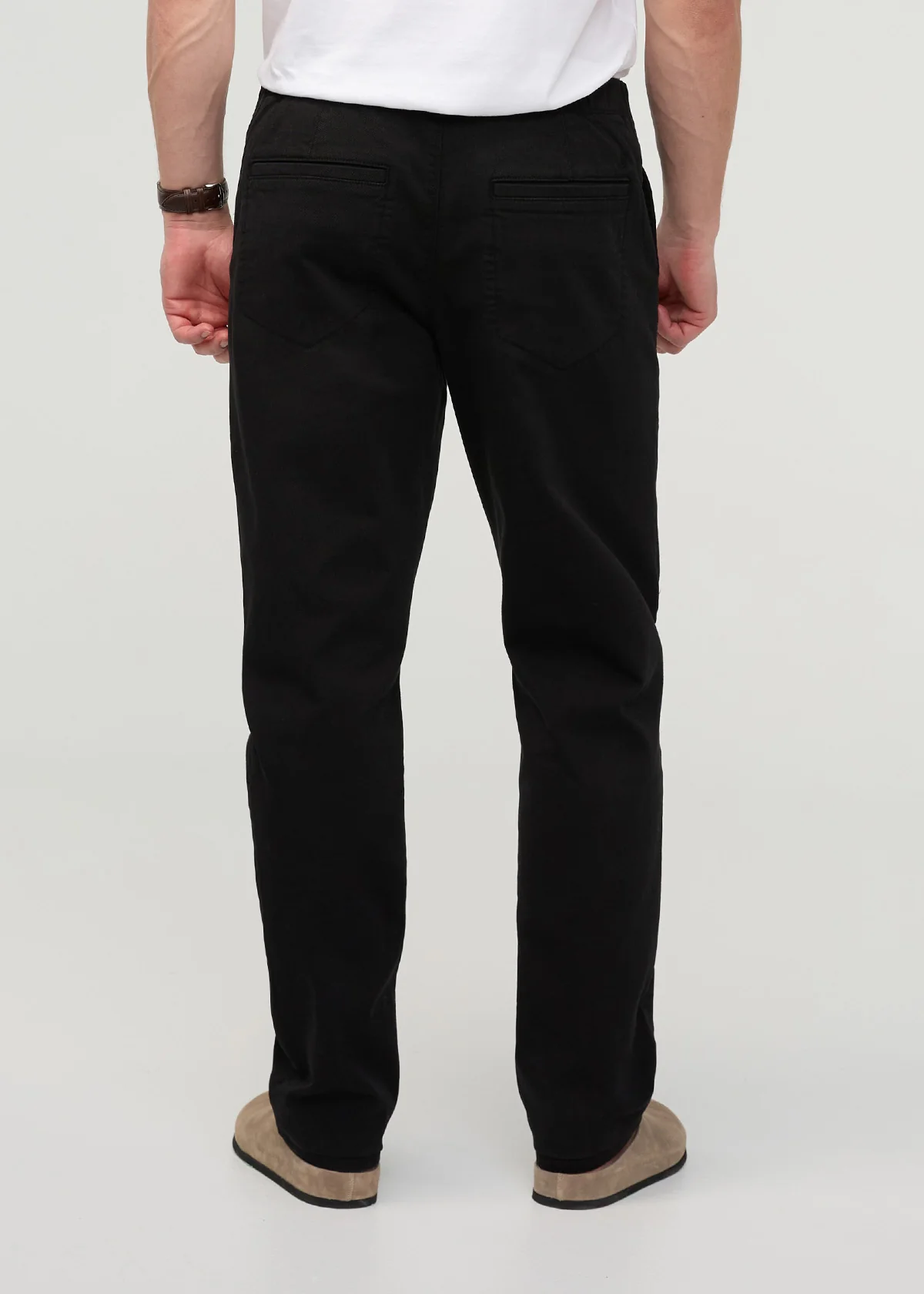 FlexTwill Relaxed Pull On Pant - Black - Image 4