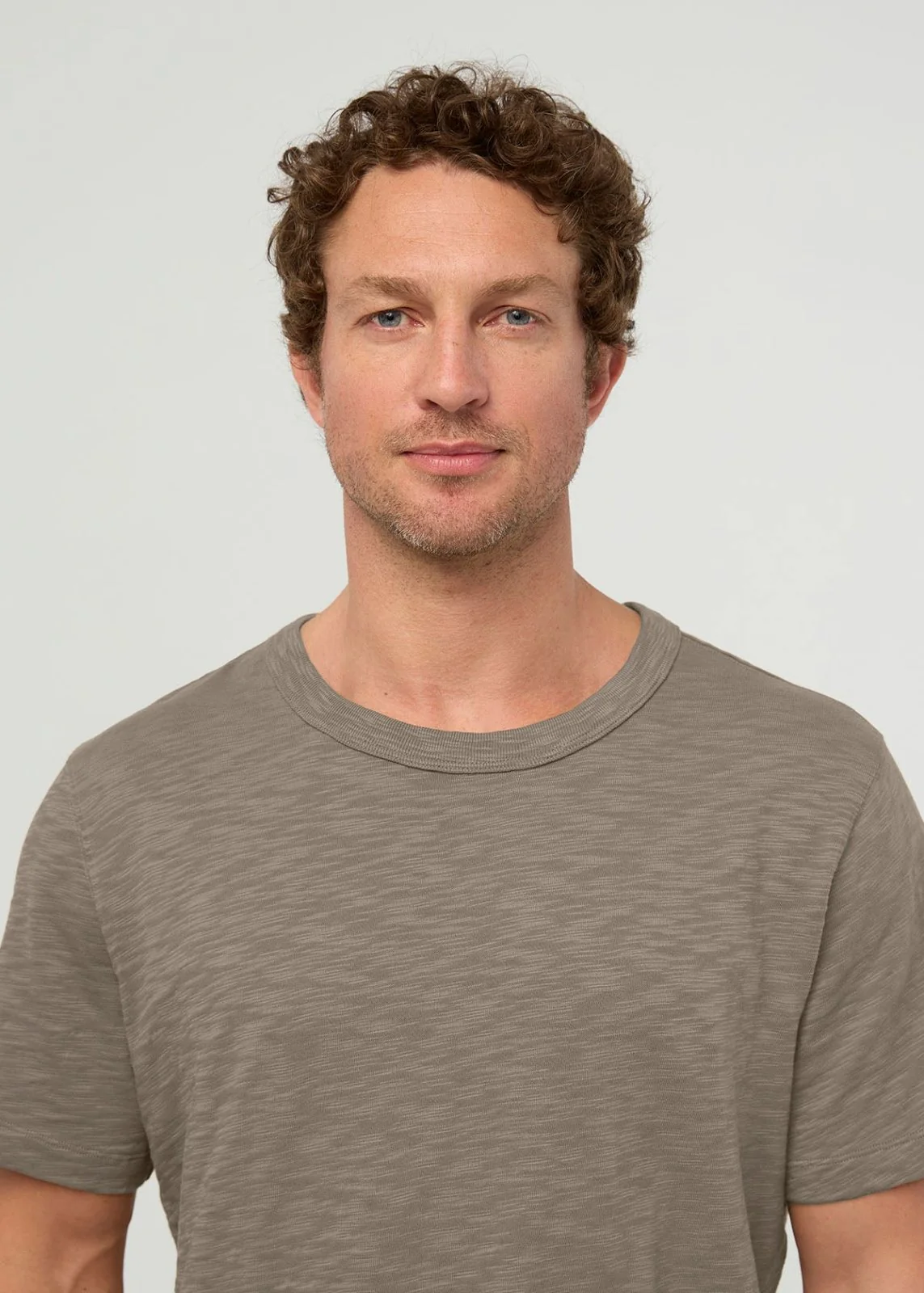 Midweight Slub Jersey Tee - Stone - Image 5