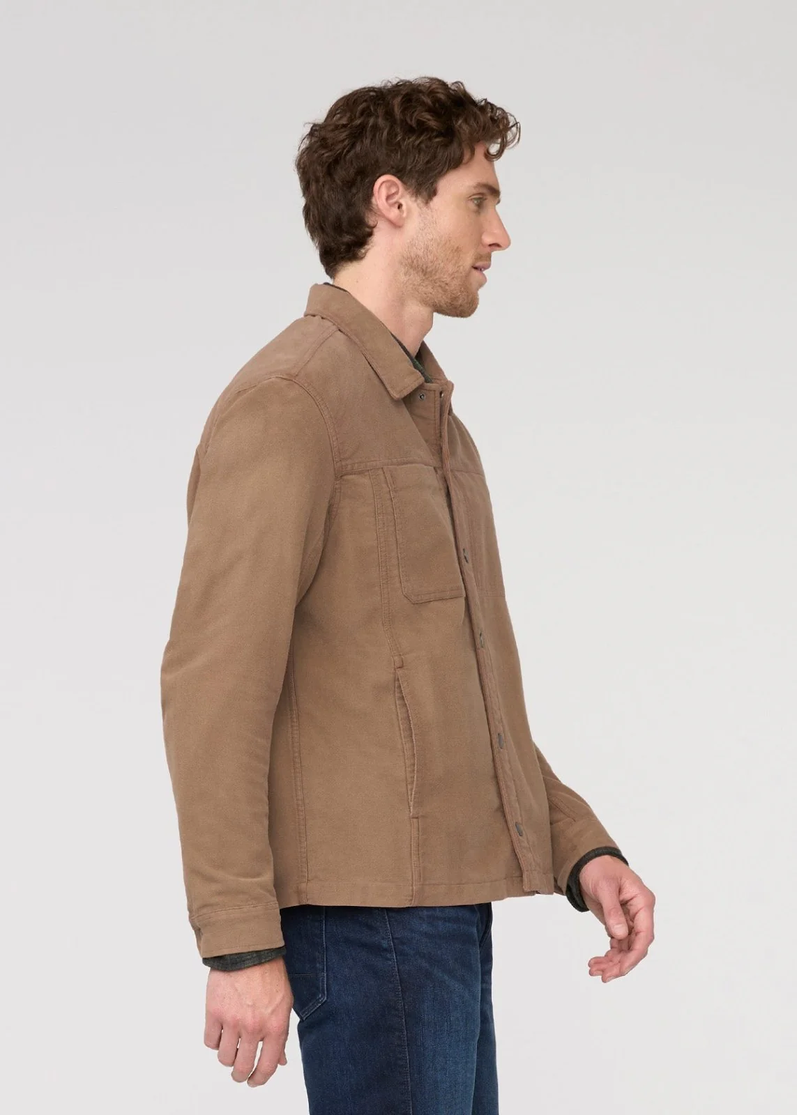 No Sweat Moleskin Jacket - Dark Walnut - Image 3