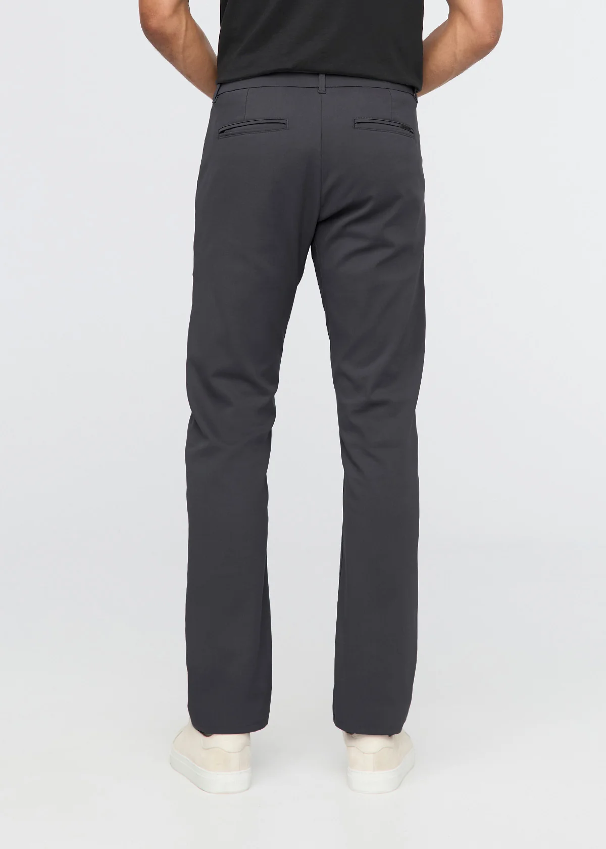 NuStretch Slim Straight Trouser - Charcoal - Image 4