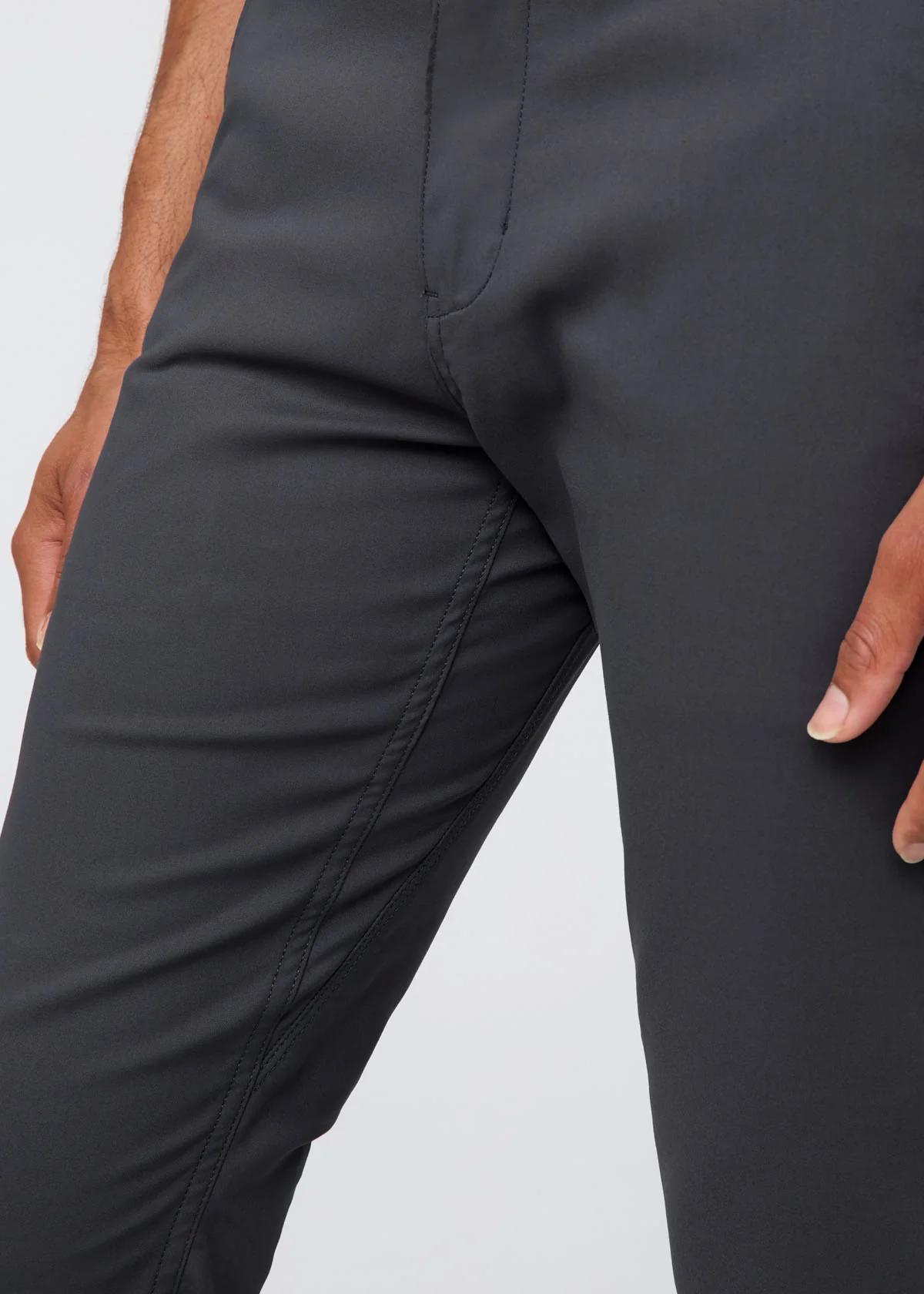 NuStretch Slim Straight Trouser - Charcoal - Image 6