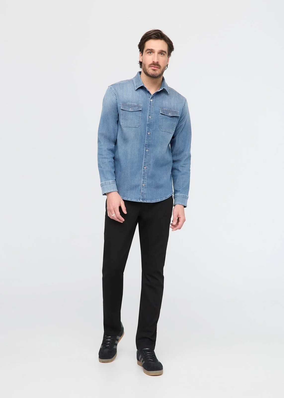 Performance Denim Lite Two-Pocket Shirt - Image 2