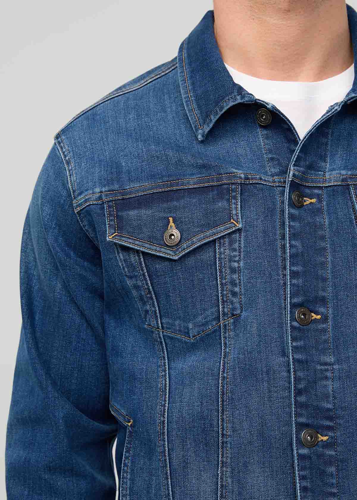 Performance Denim+ All Season Trucker Jacket - Alpine Indigo - Image 5
