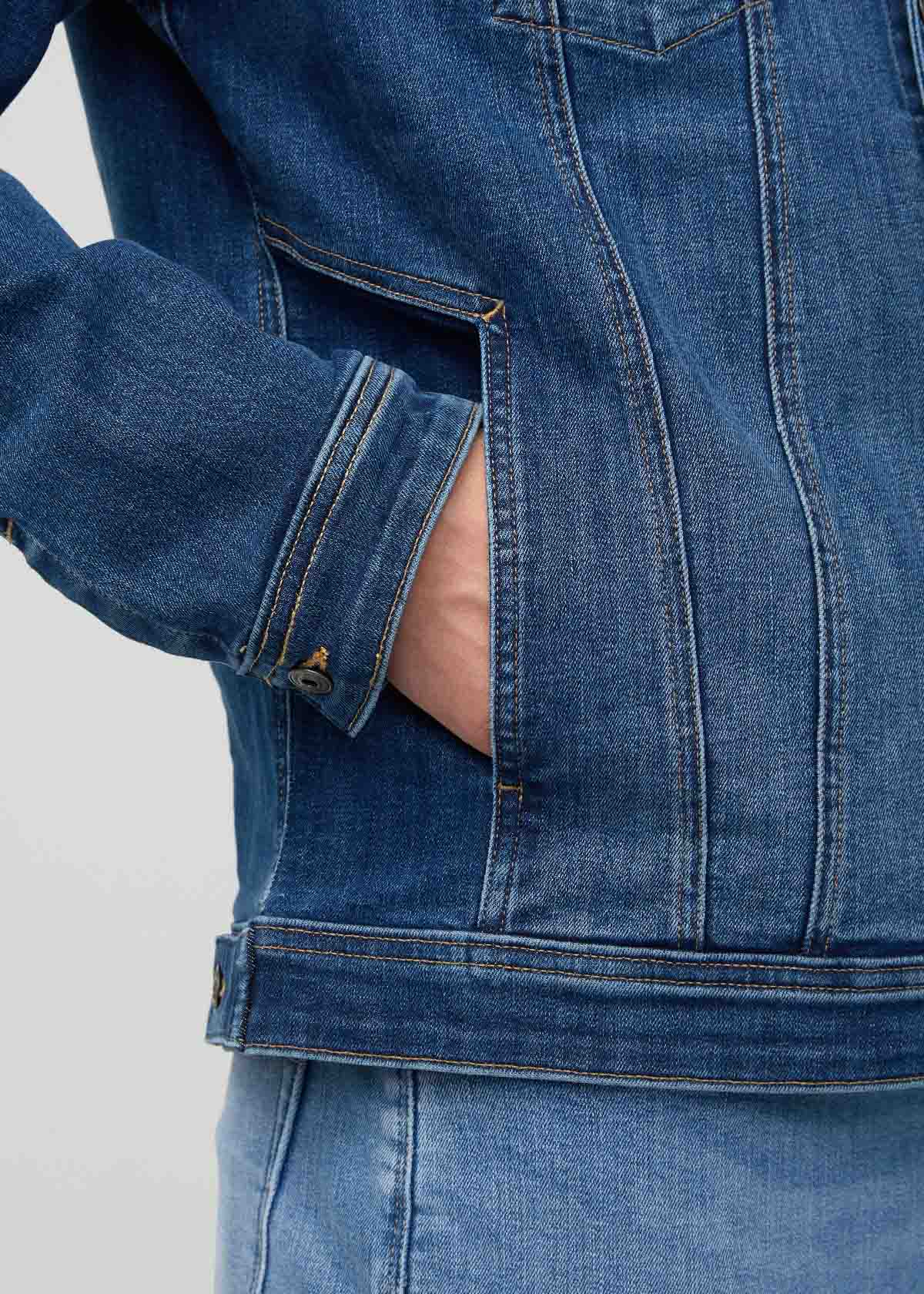 Performance Denim+ All Season Trucker Jacket - Alpine Indigo - Image 7