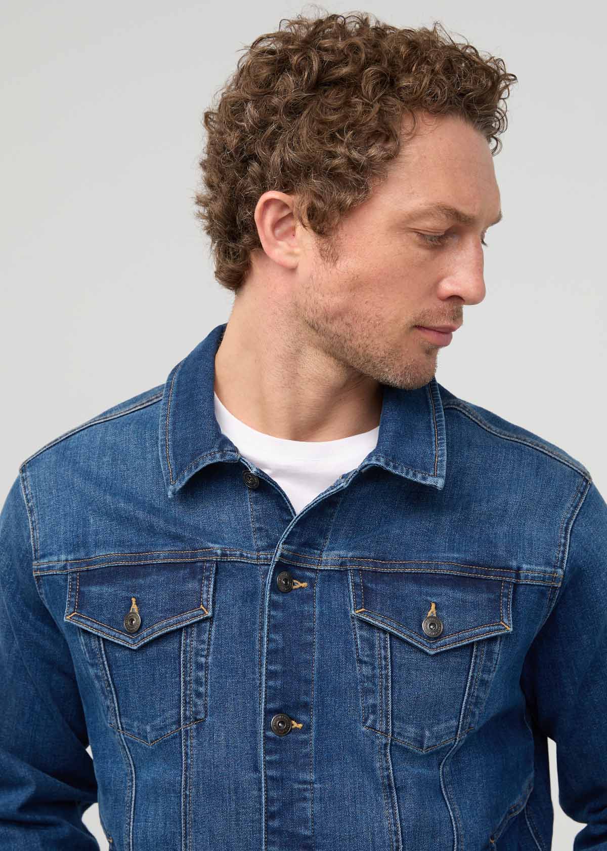 Performance Denim+ All Season Trucker Jacket - Alpine Indigo - Image 8