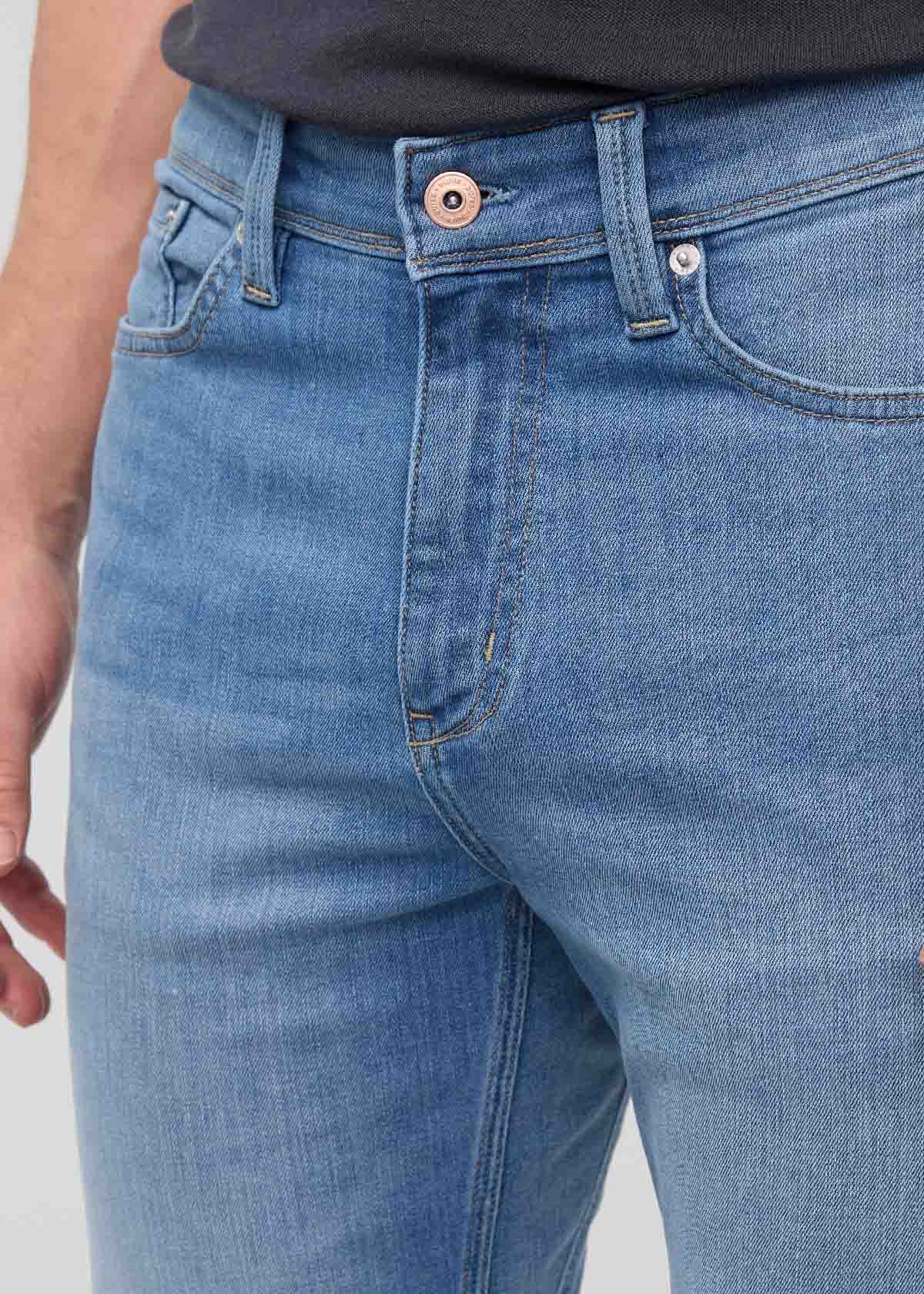 Performance Denim Slim Straight - Blueridge - Image 5
