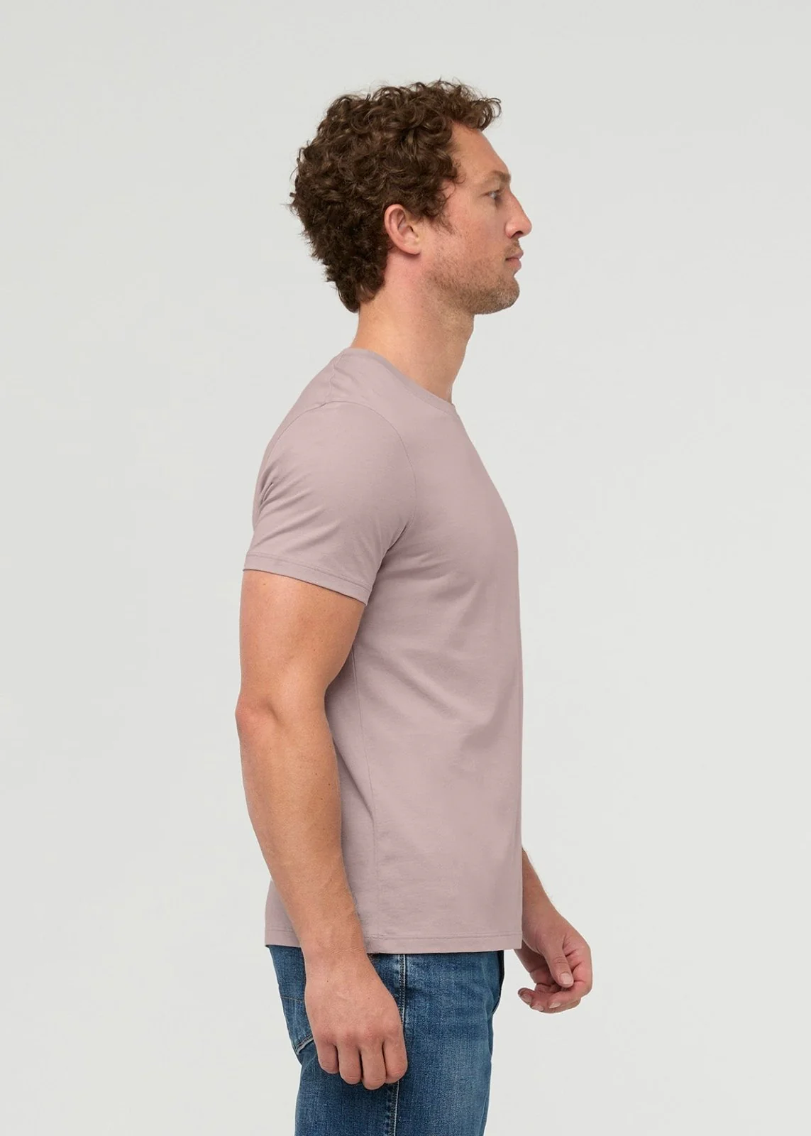 PurePima Only Tee - Hazy Mauve - Image 3