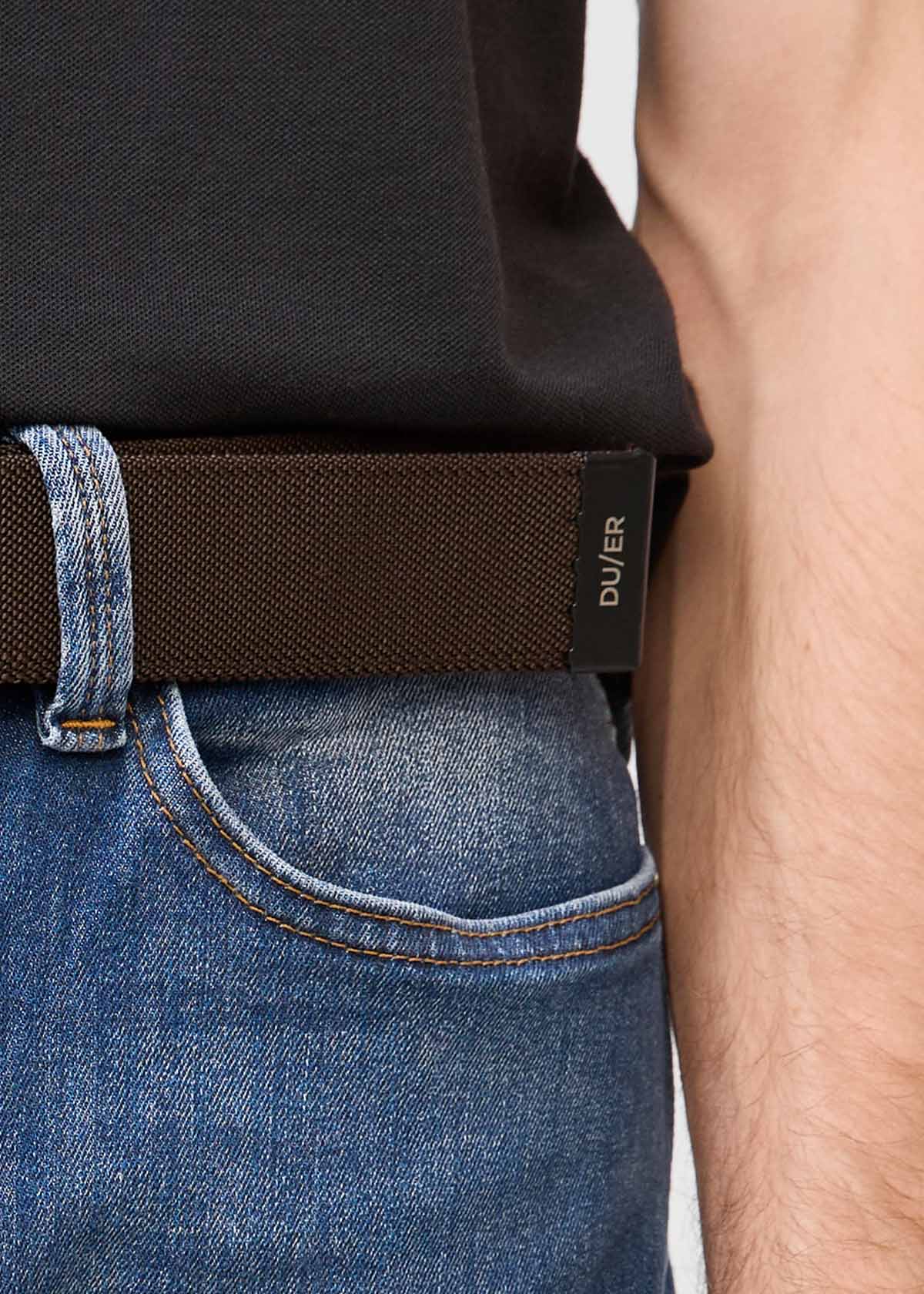 Reversible Stretch Belt - Navy/Brown - Image 4