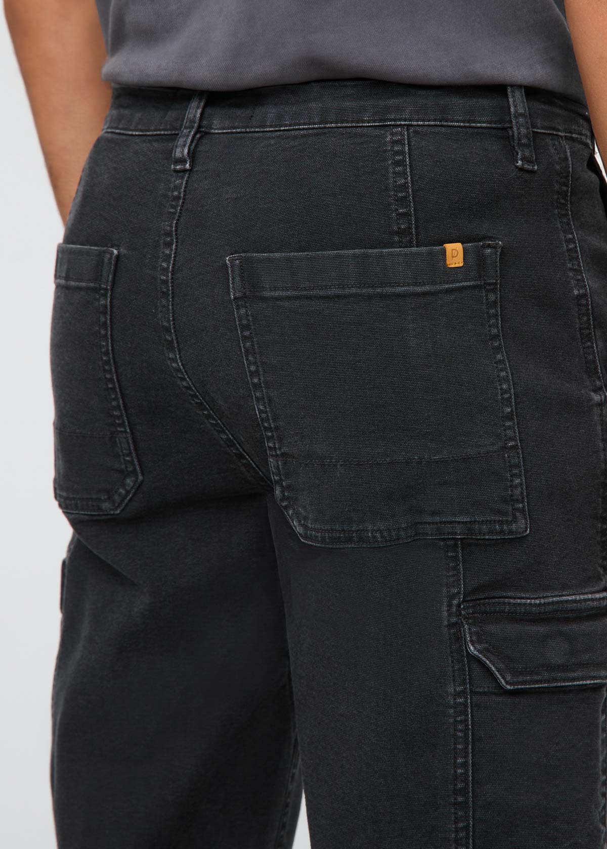 Stretch Canvas 7 Pocket Pant - Black - Image 7