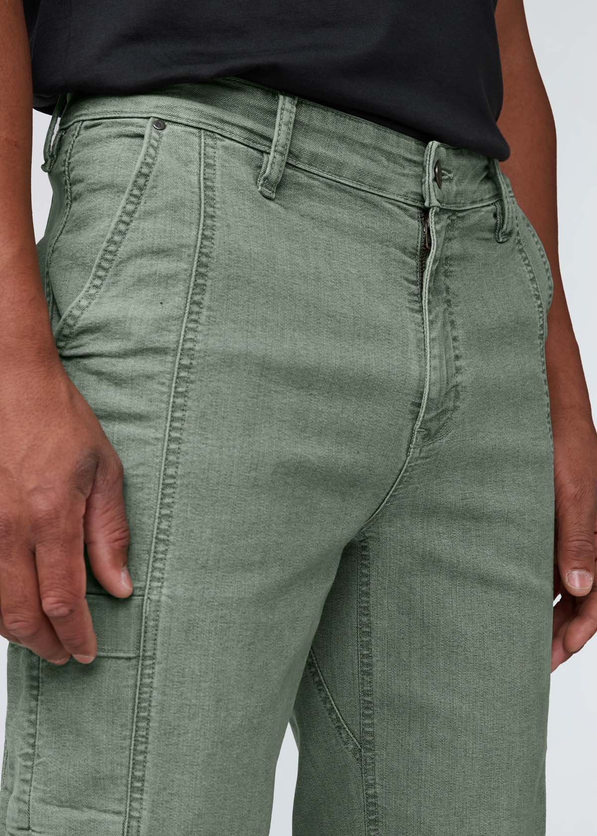 Stretch Canvas 7 Pocket Pant - Pine - Image 5