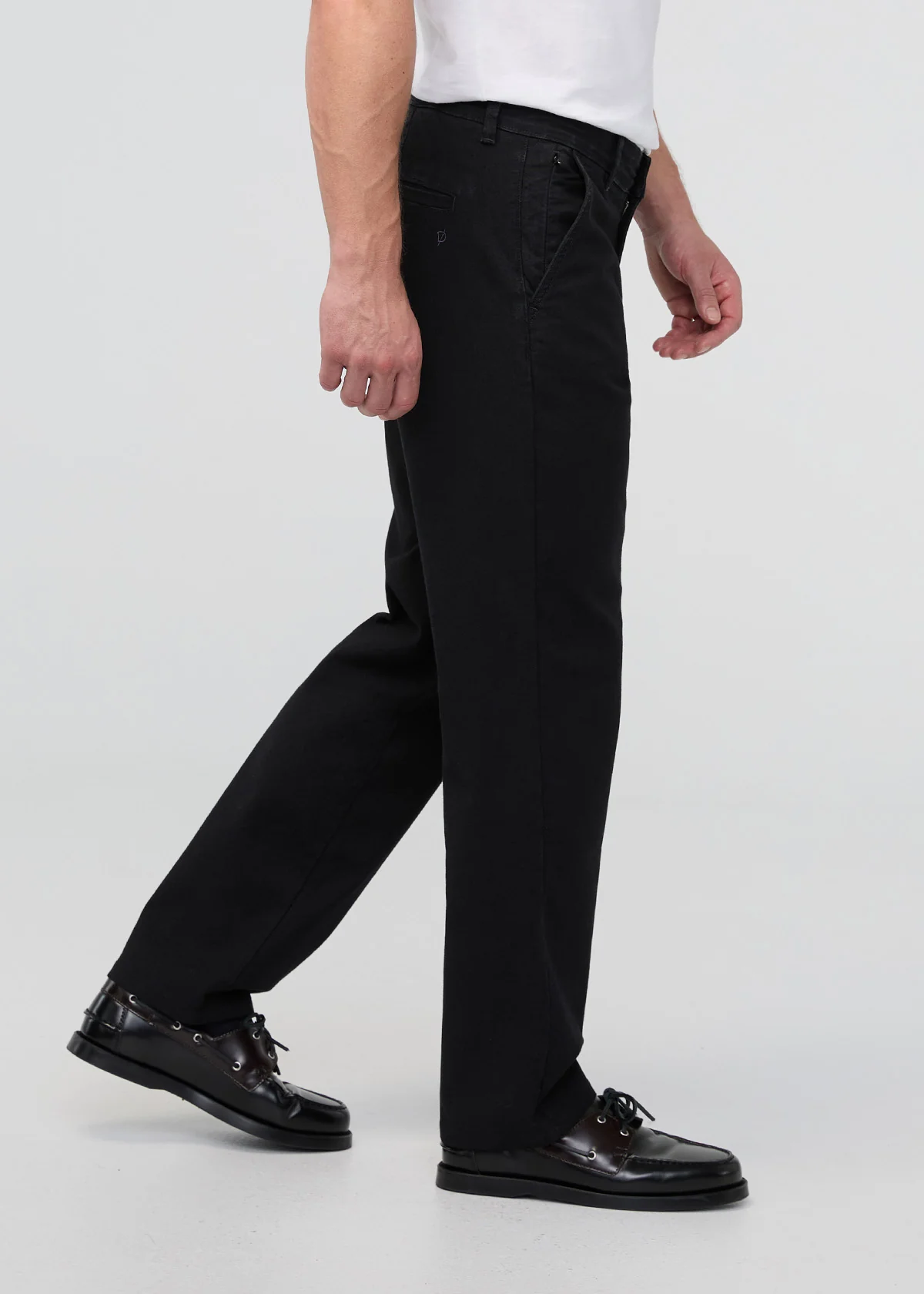 Stretch Canvas Relaxed Straight Chino - Onyx - Image 3