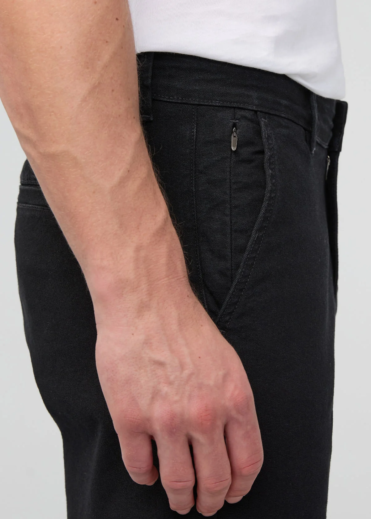 Stretch Canvas Relaxed Straight Chino - Onyx - Image 5