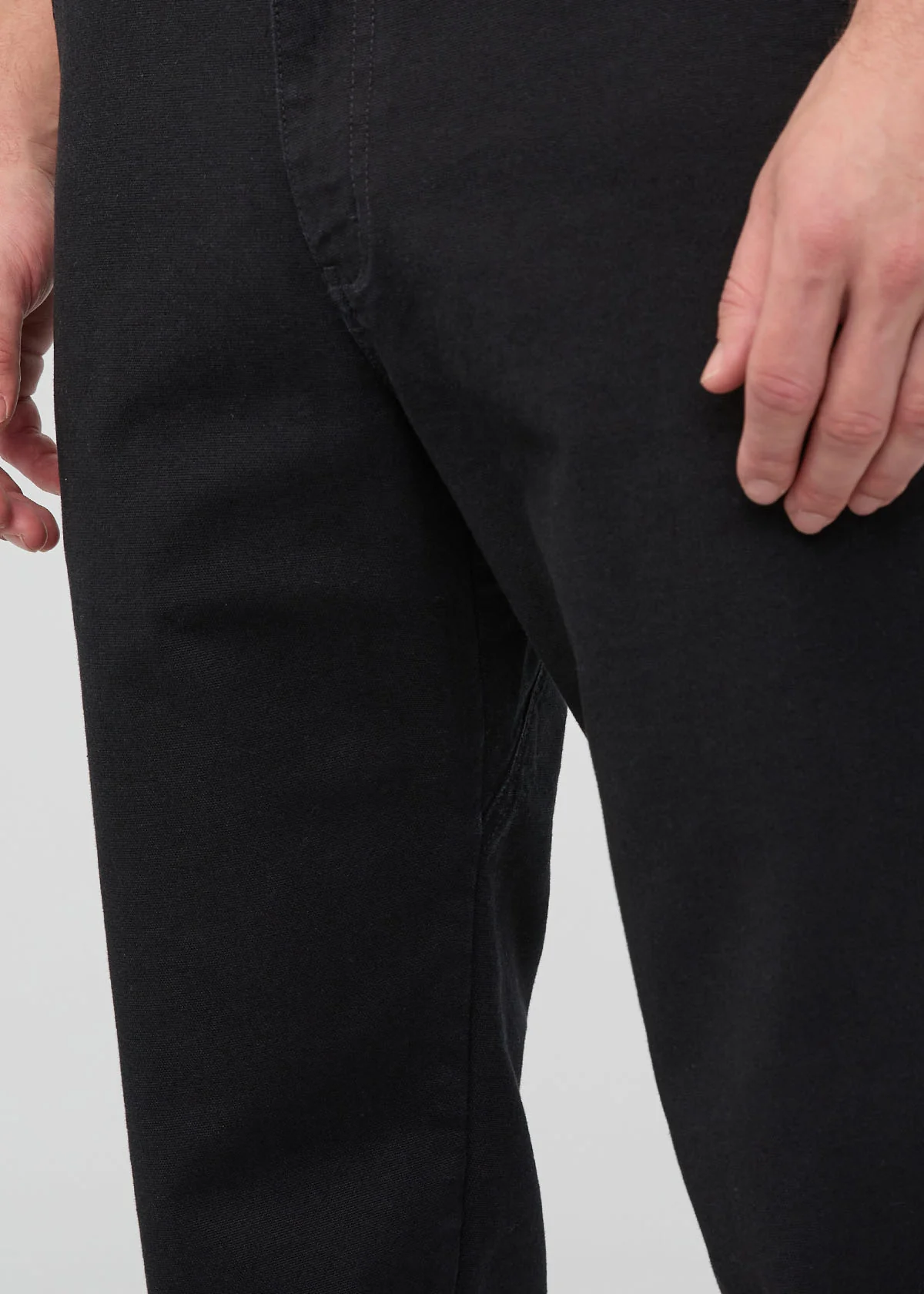 Stretch Canvas Relaxed Straight Chino - Onyx - Image 6