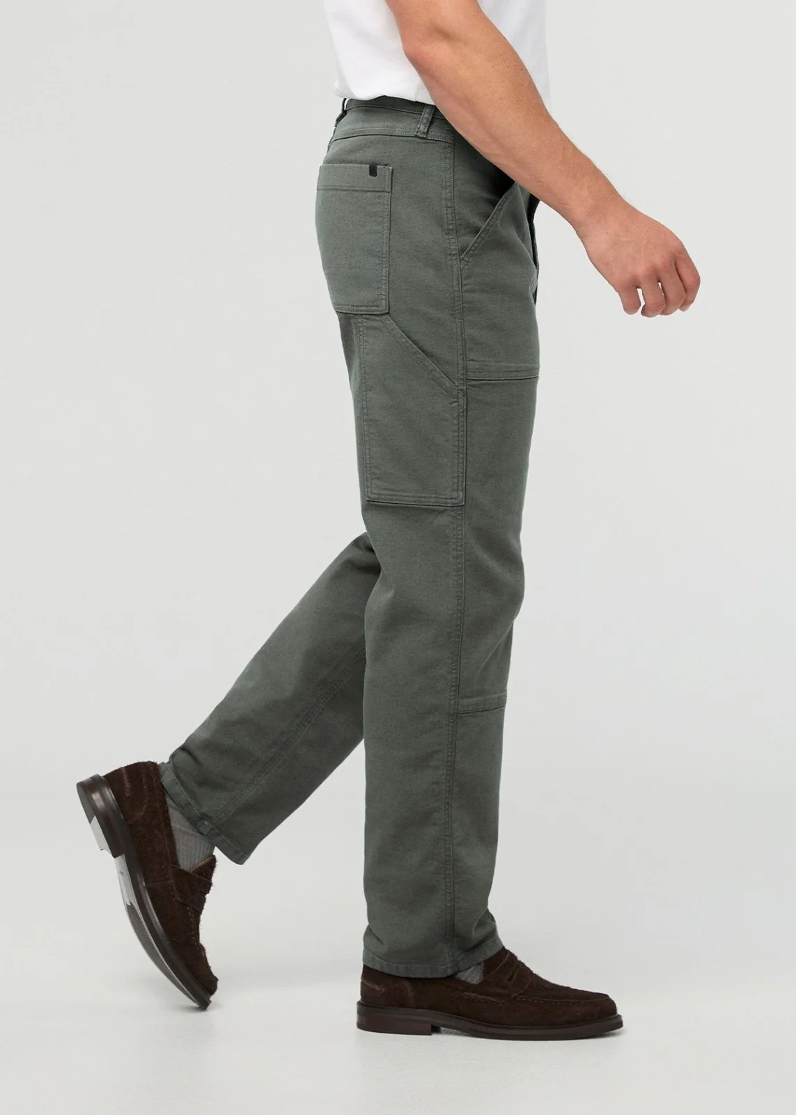 Stretch Canvas Utility Pant - Thyme - Image 3