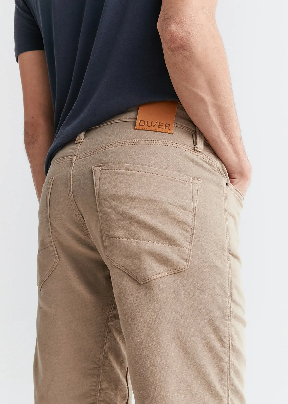 No Sweat Short Slim - Desert Khaki - Image 6