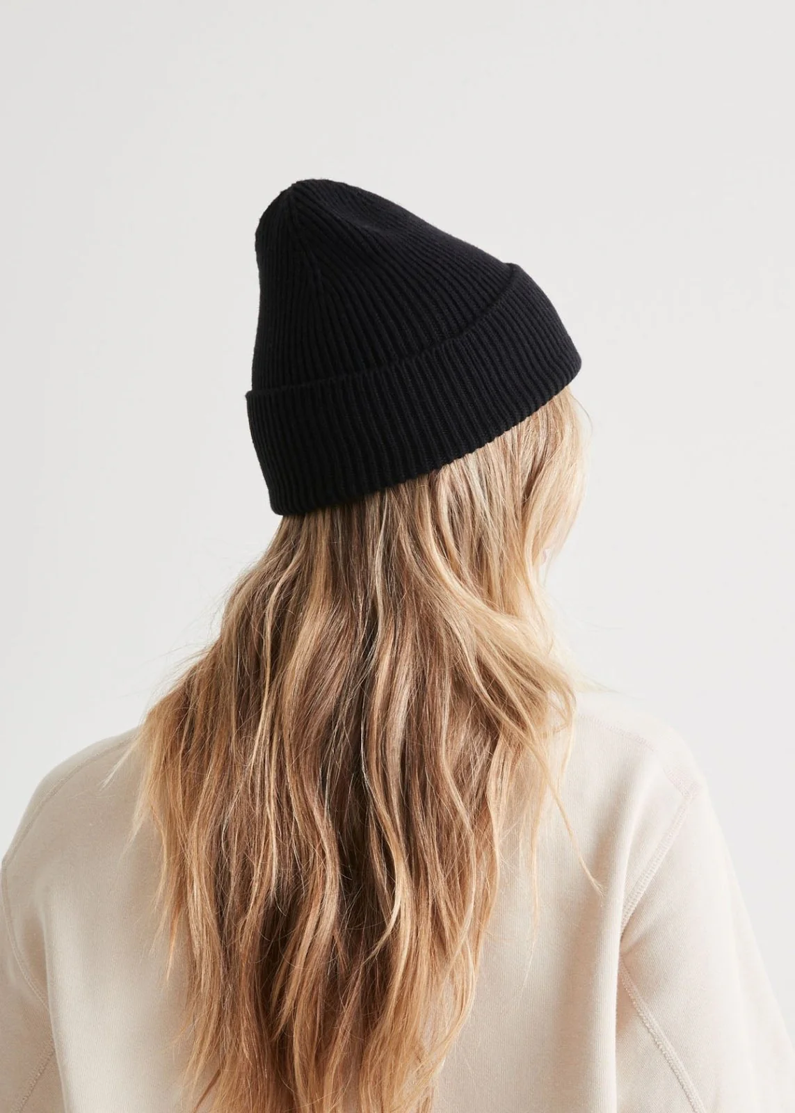 Merino Wool Toque - Black - Image 3
