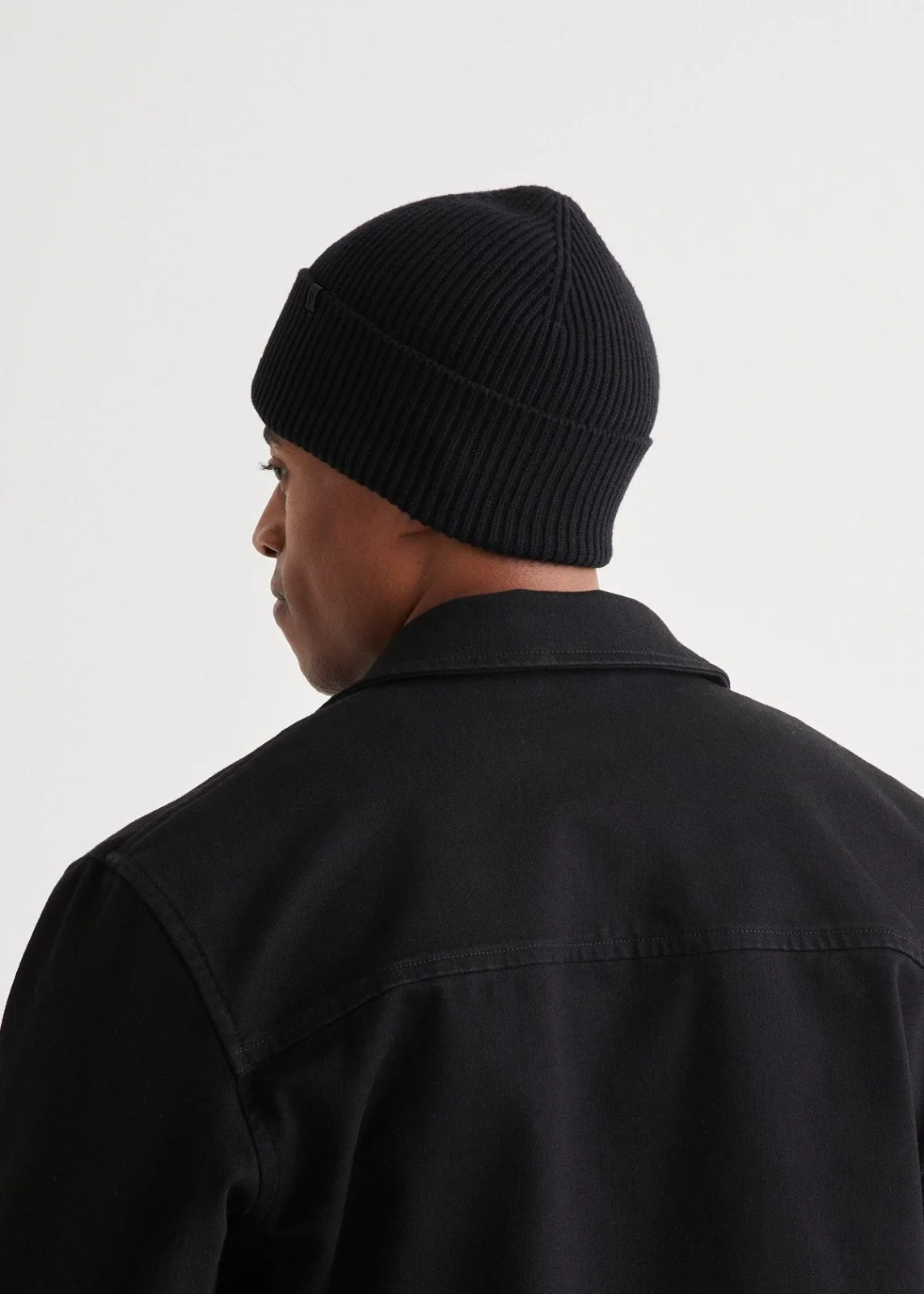 Merino Wool Toque - Black - Image 4