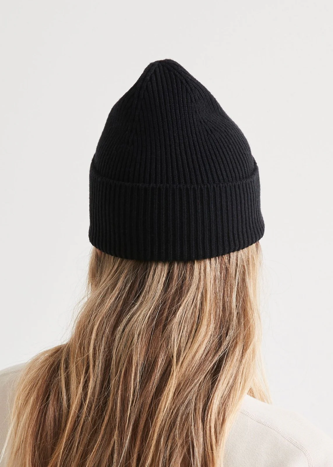Merino Wool Toque - Black - Image 6