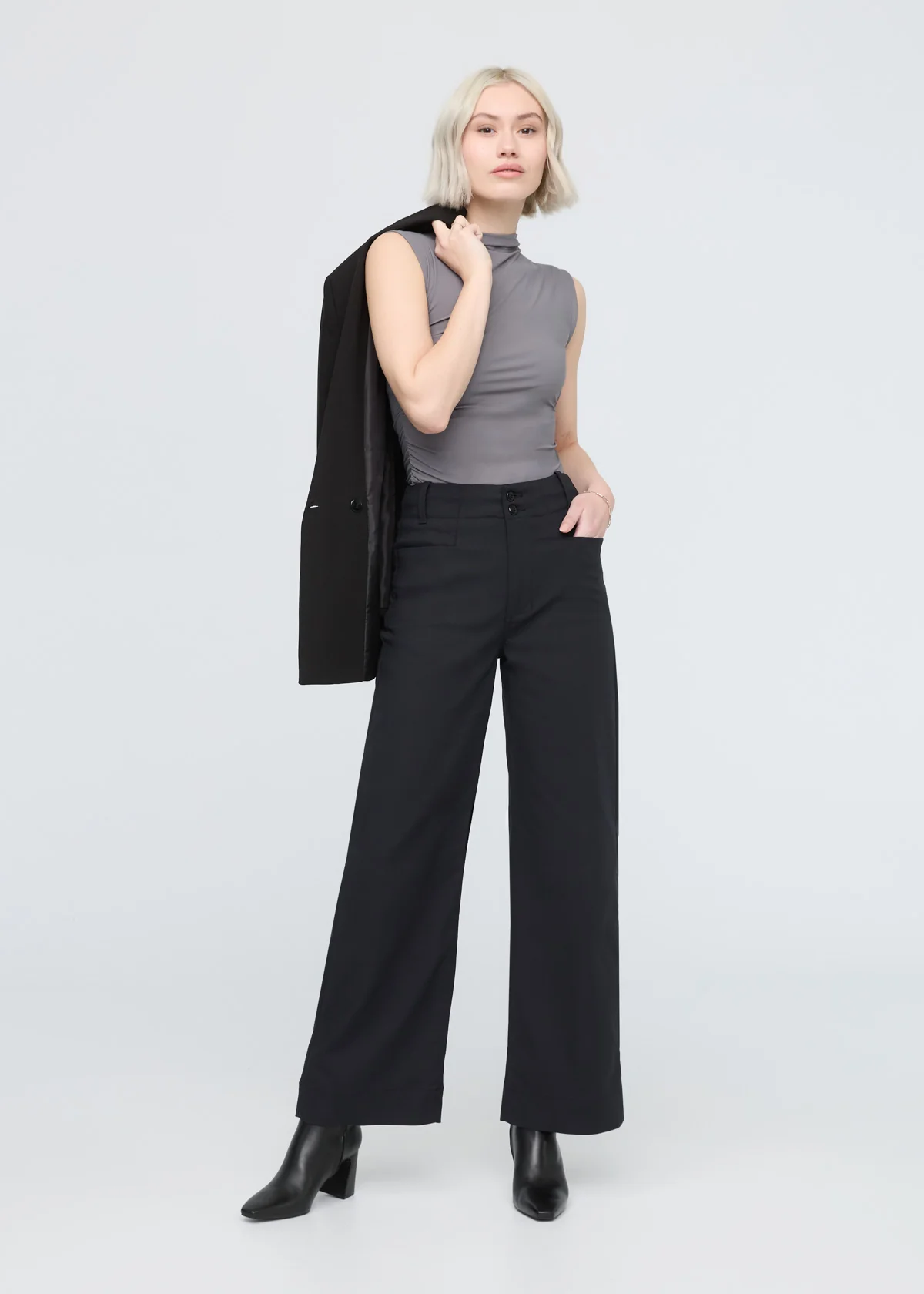 NuStretch High Rise Trouser - Black
