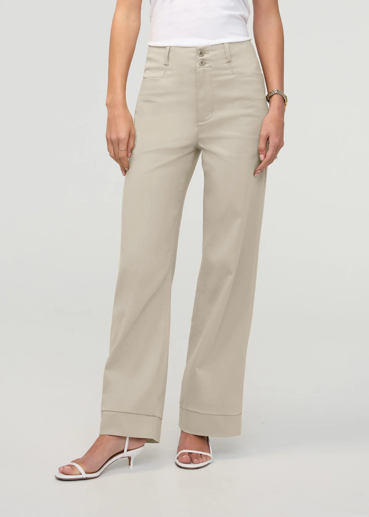 NuStretch High Rise Trouser - Sandstone - Image 2
