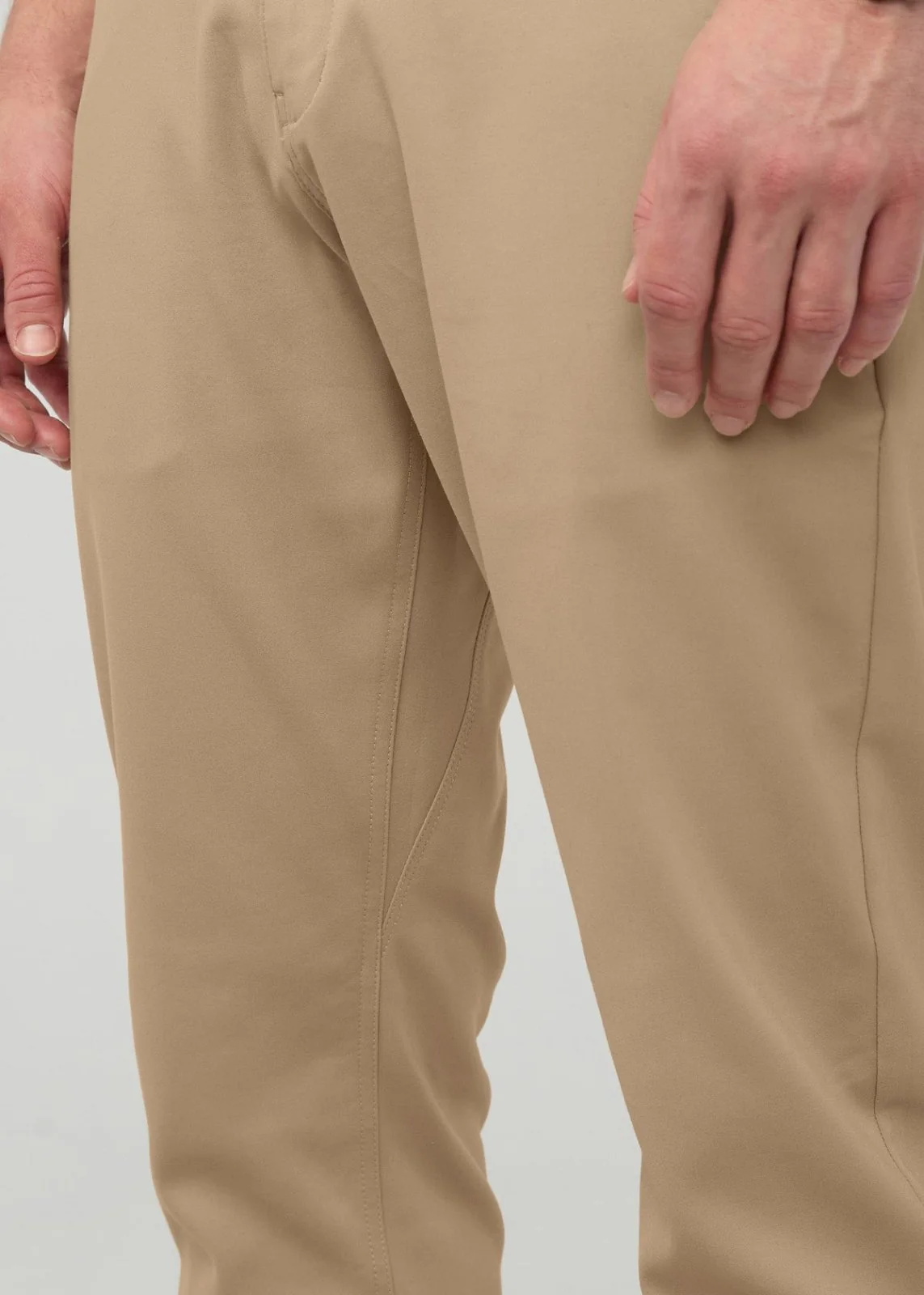 NuStretch Relaxed Taper Trouser - Desert Khaki - Image 7