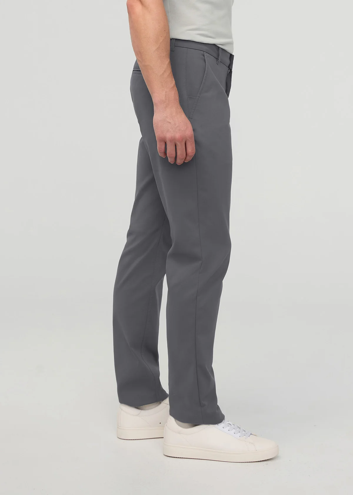 NuStretch Relaxed Taper Trouser - River Rock - Image 3