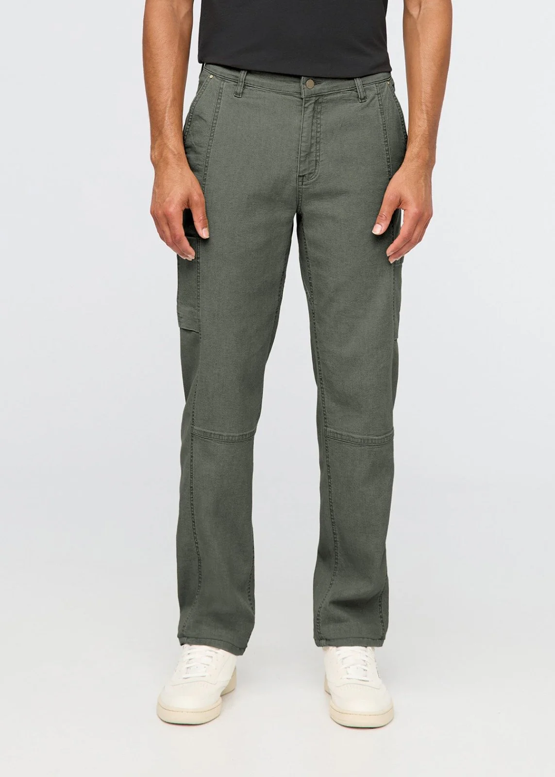 Stretch Canvas 7 Pocket Pant - Thyme - Image 2