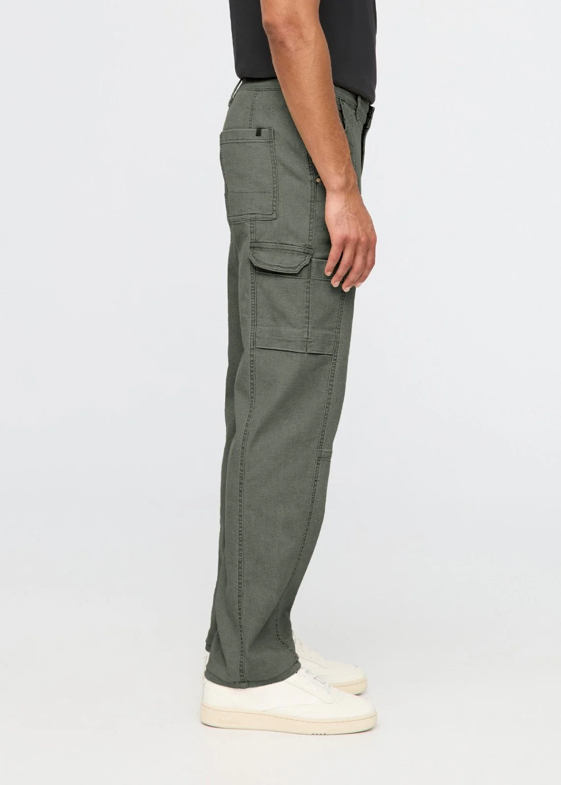 Stretch Canvas 7 Pocket Pant - Thyme - Image 3