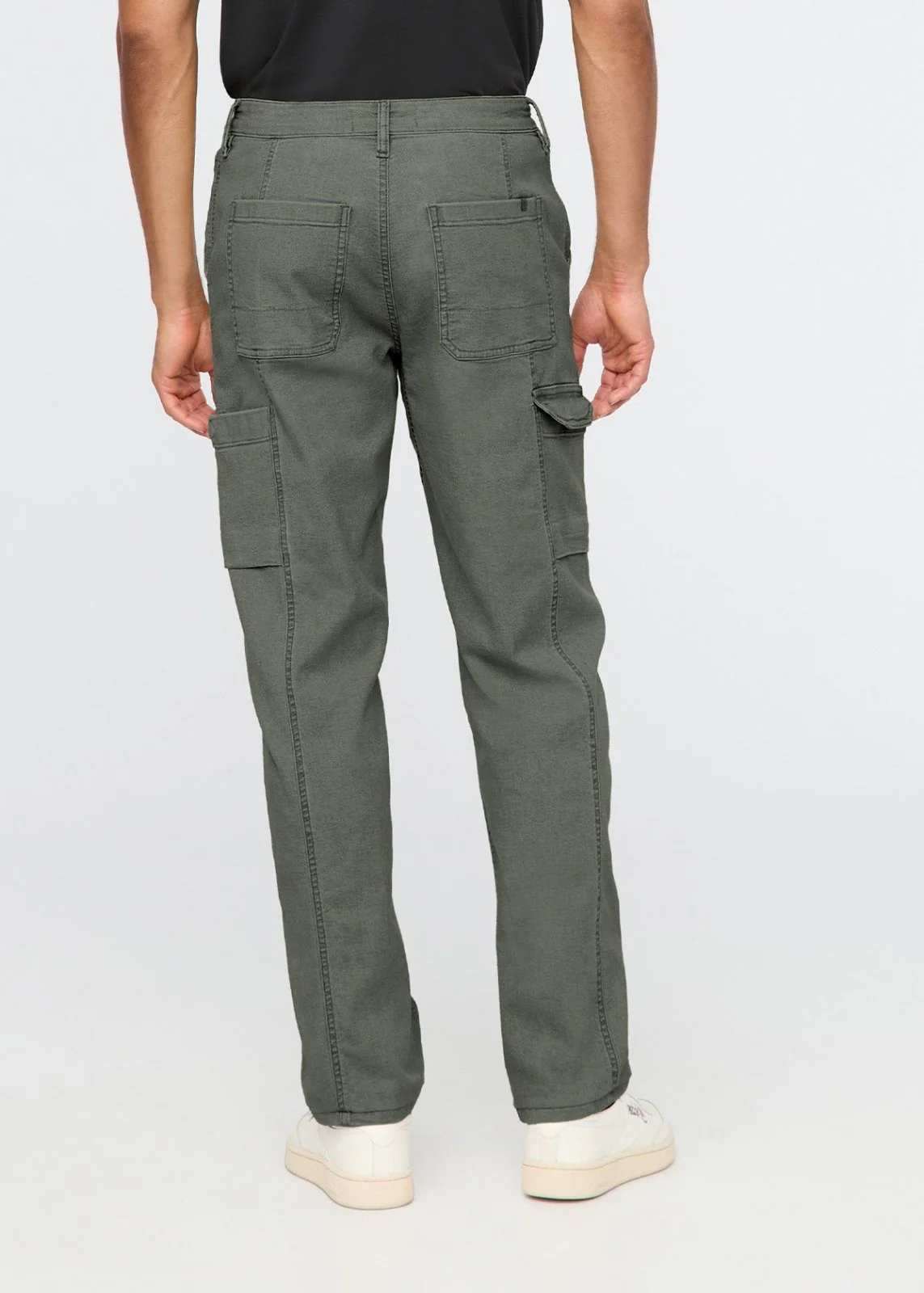 Stretch Canvas 7 Pocket Pant - Thyme - Image 4