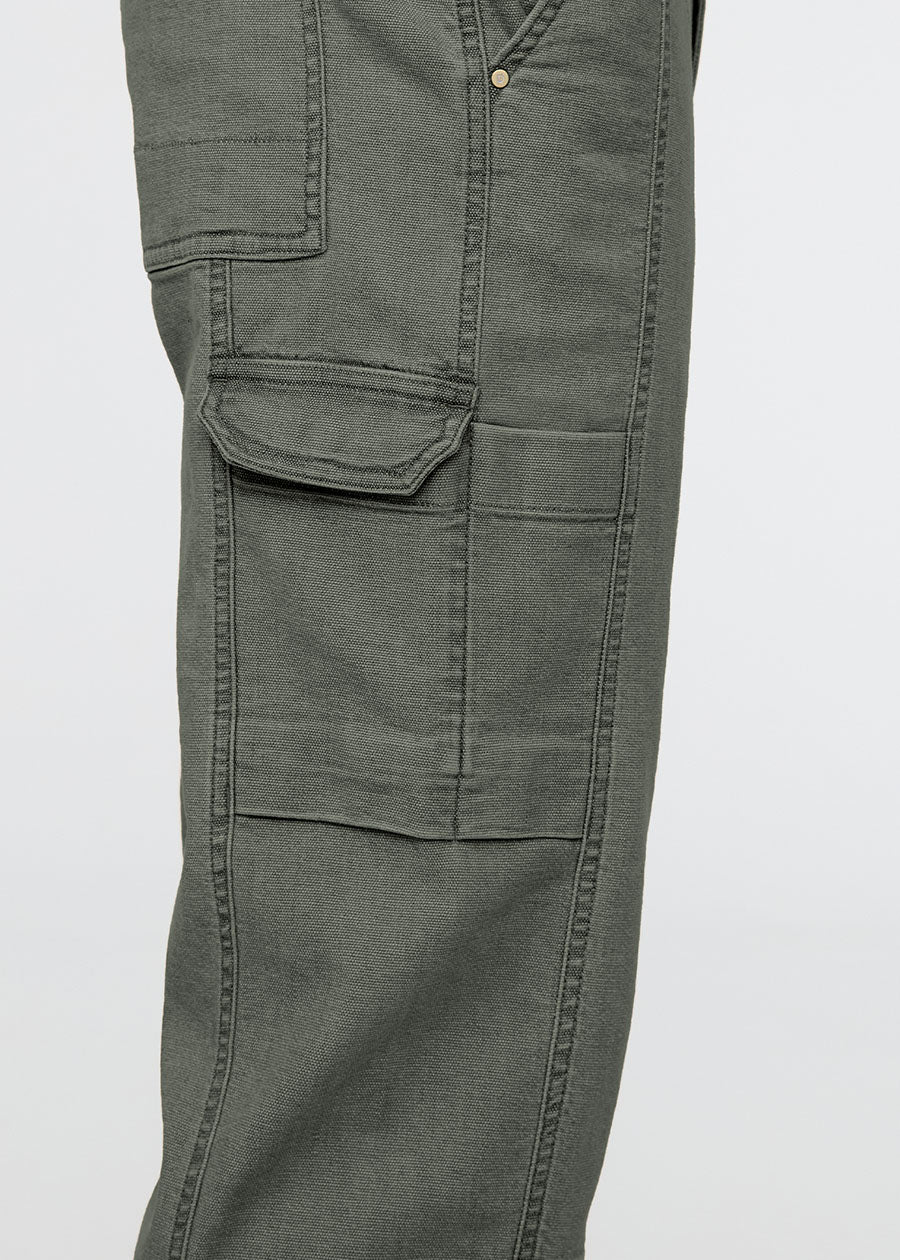 Stretch Canvas 7 Pocket Pant - Thyme - Image 6