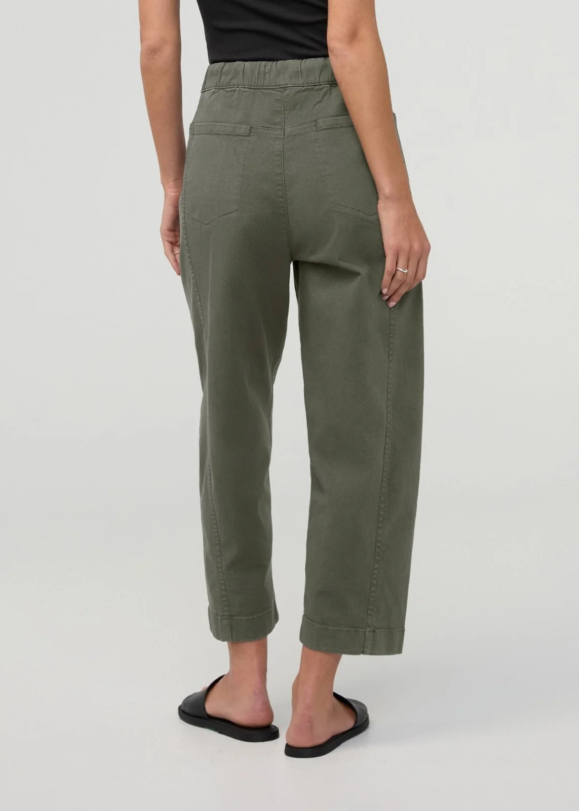 FlexTwill Barrel Pull On Pant - Thyme - Image 4
