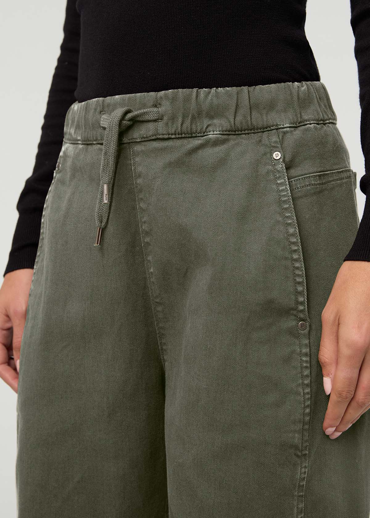 FlexTwill Barrel Pull On Pant - Thyme - Image 5