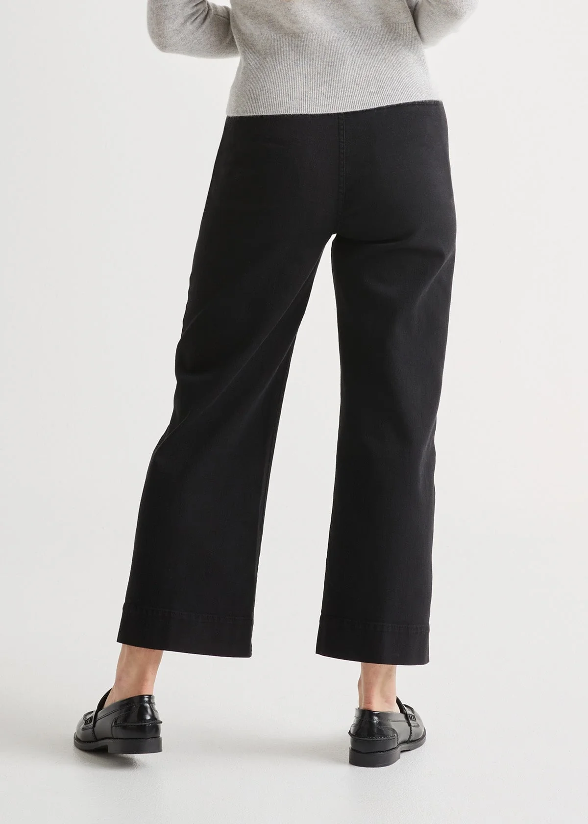 LuxTwill High Rise Trouser - Black - Image 5