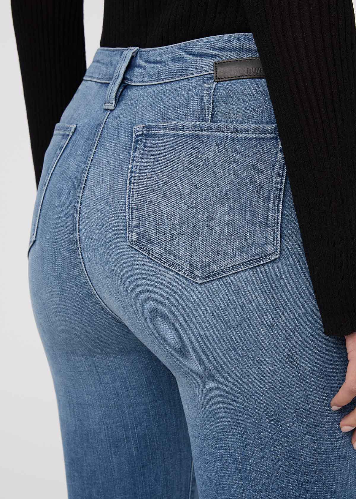 No Sweat Denim High Rise Slim Straight - London Fog - Image 6