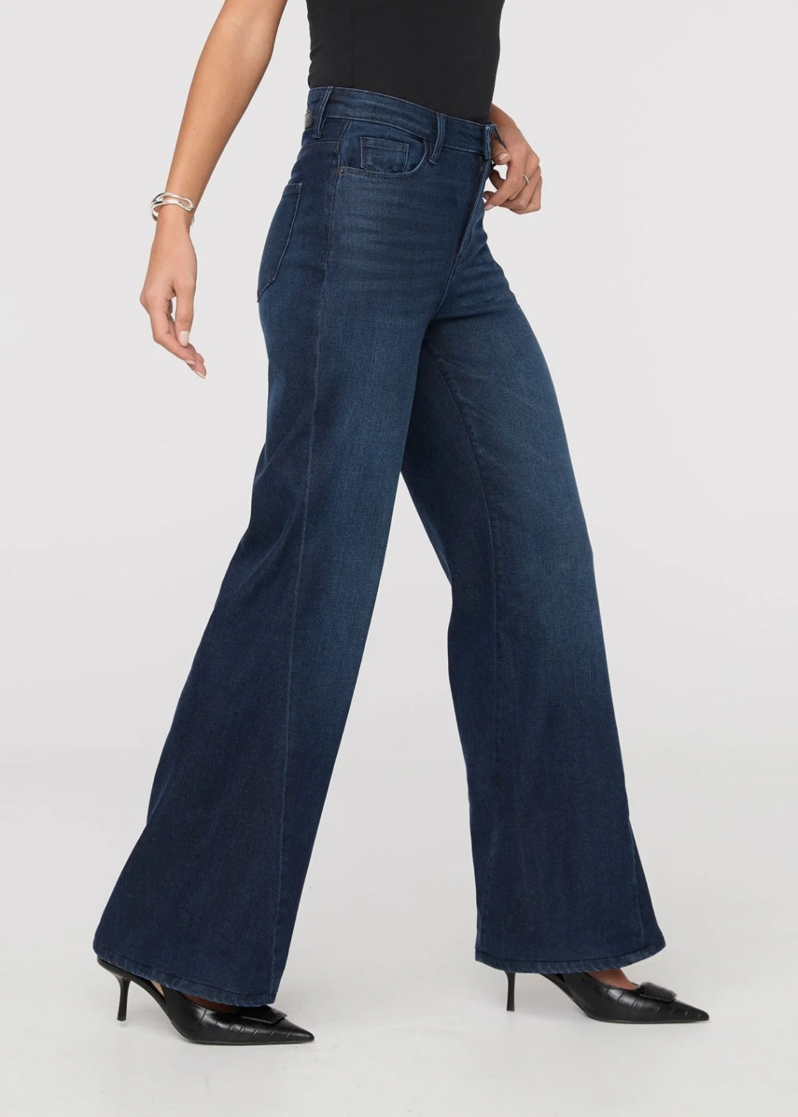No Sweat Denim High Rise Wide Leg - Nostalgia Tone - Image 3