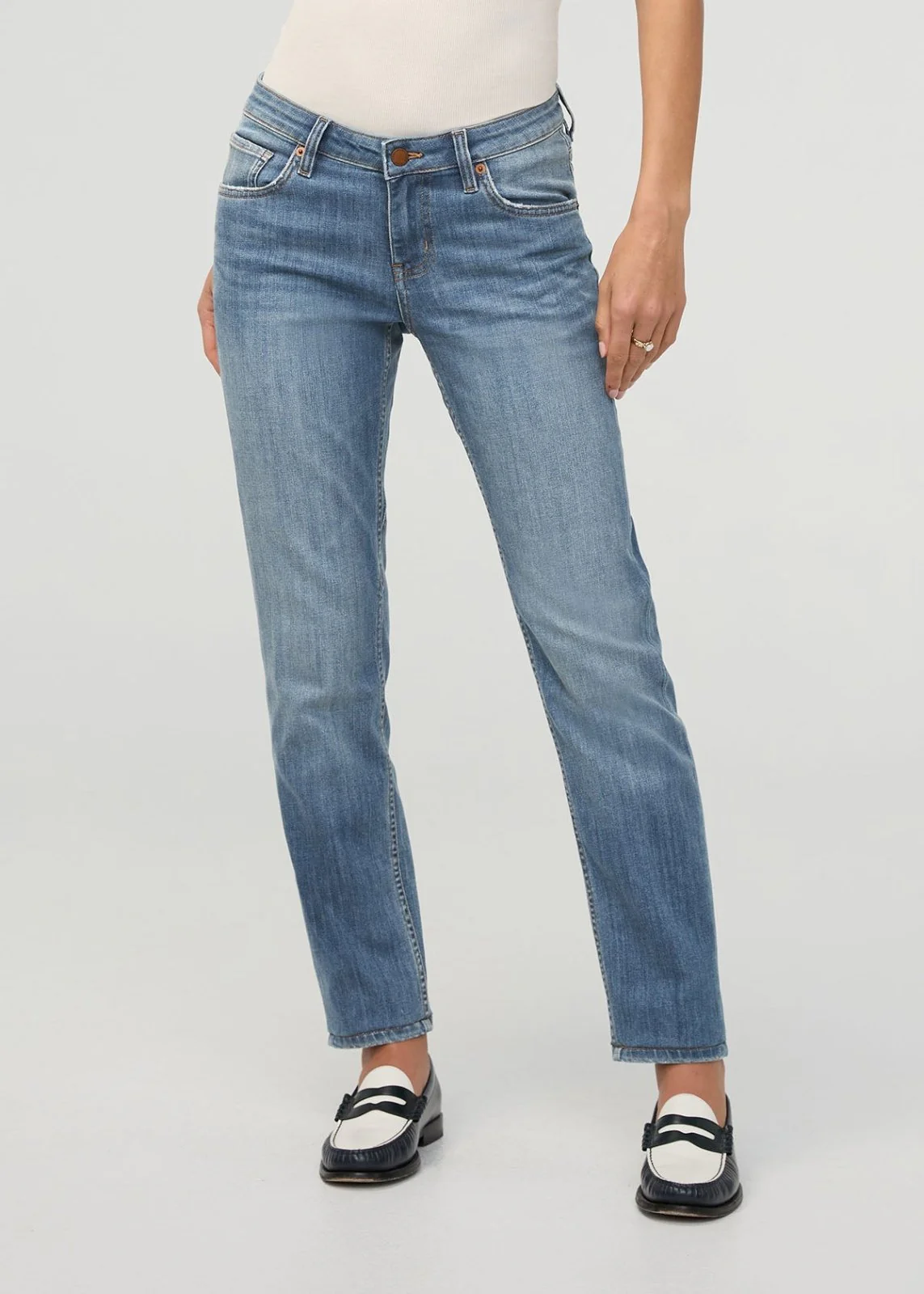 Performance Denim Girlfriend - Blue Ash - Image 2