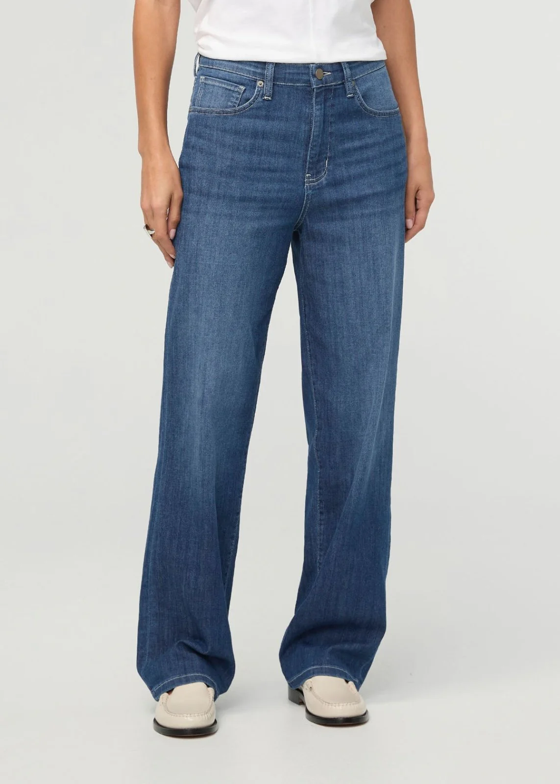 Performance Denim Lite High Rise Straight - Breeze Blue - Image 2