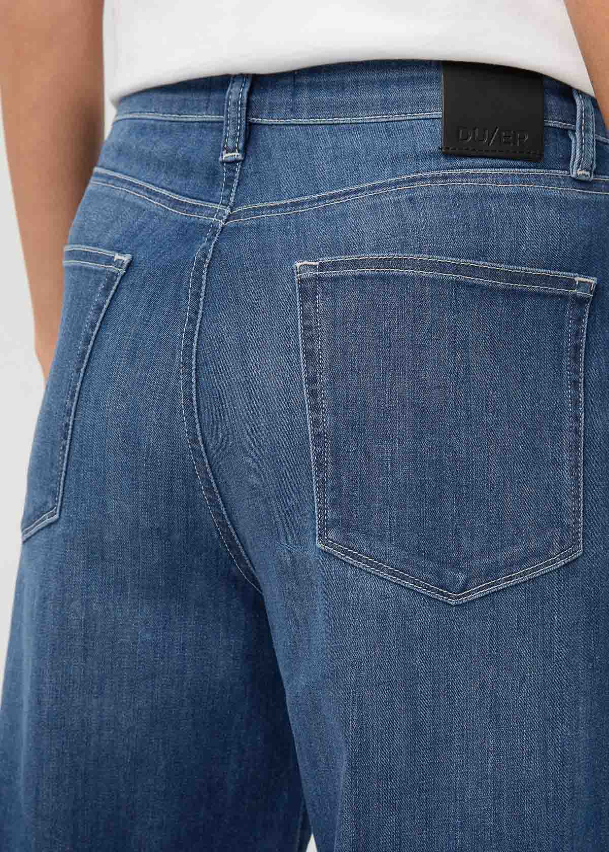 Performance Denim Lite High Rise Straight - Breeze Blue - Image 6
