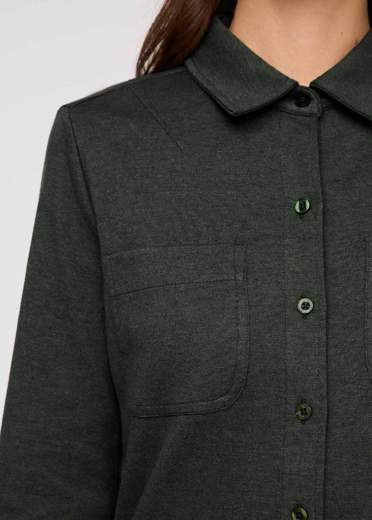 Performance Flannel Button Down - Heather Peat - Image 6