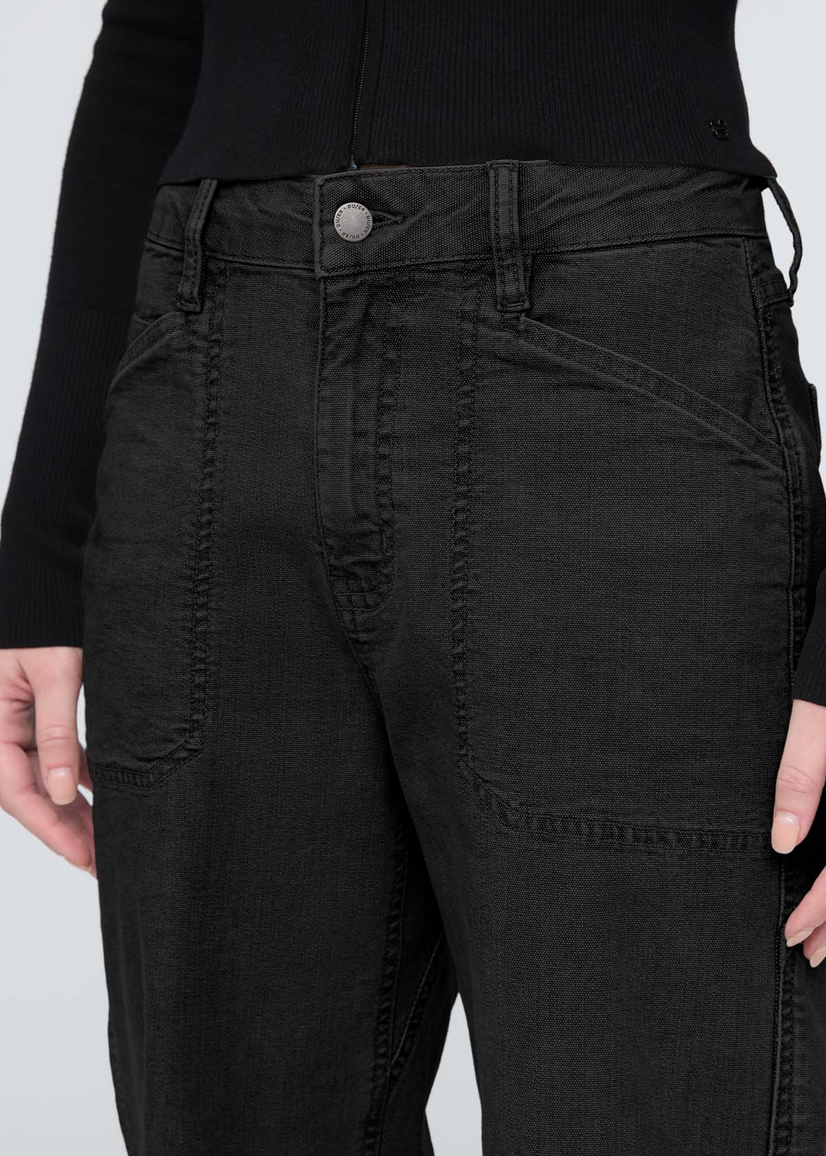 Stretch Canvas Utility Pant - Black - Image 5