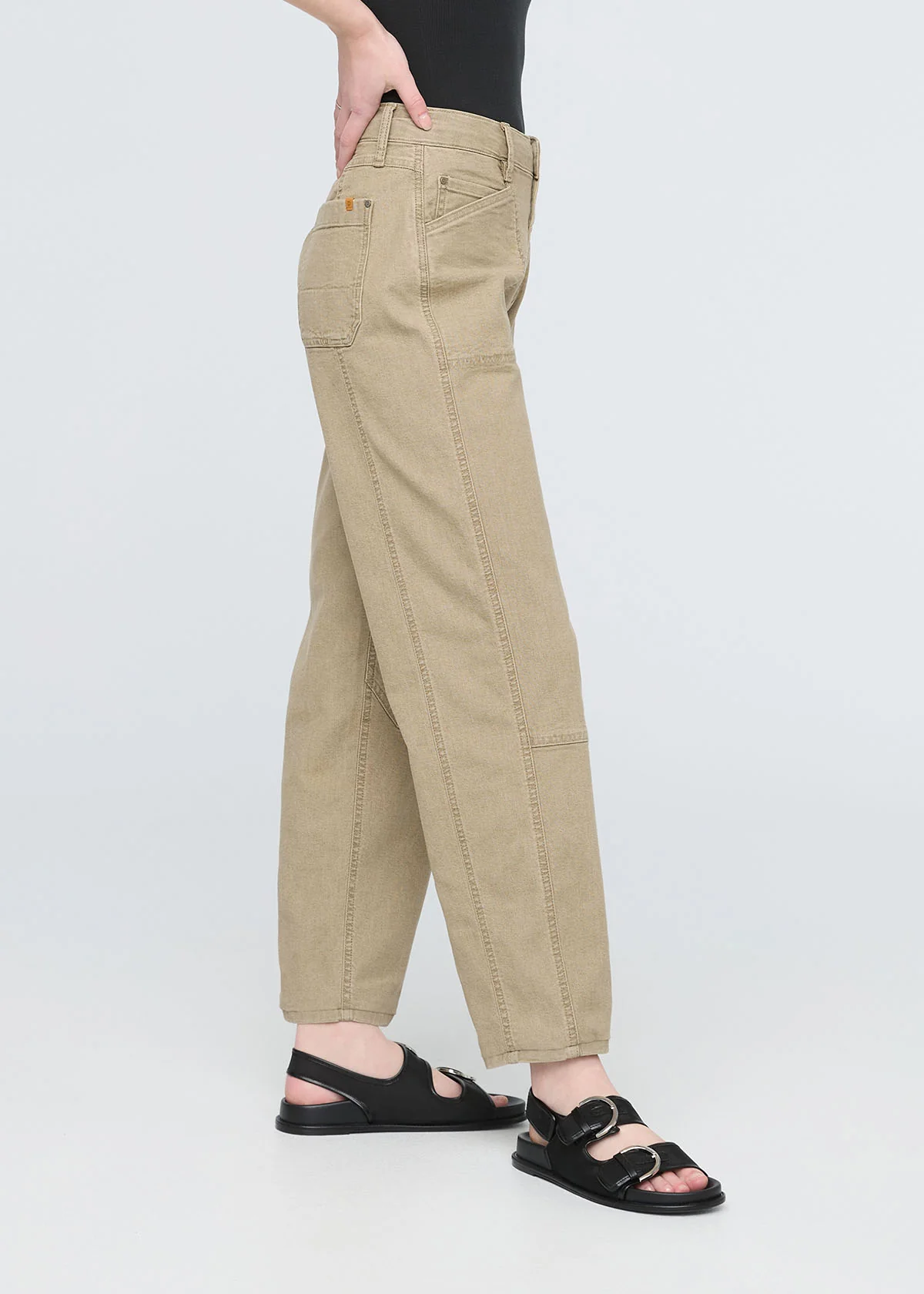 Stretch Canvas Utility Pant - Tan - Image 3