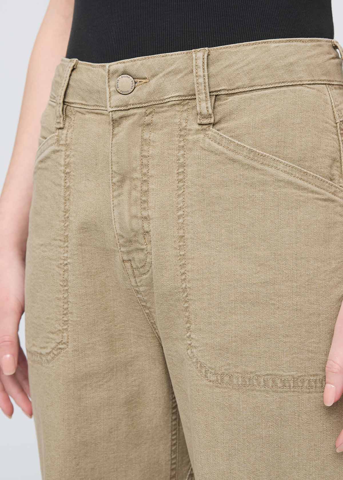 Stretch Canvas Utility Pant - Tan - Image 5